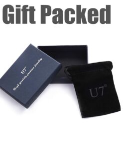 U7 Diamond Cut Miami Cuban Link Chain for Men Women Stainless Steel Curb Chain Necklace, Cool Hip Hop Jewelry Silver/Black/18K Gold Plated Chains, Width 3/6/9/12mm,18/20/22/24/26/28/30 Inch d.Flat Curb-6mm-gold 22.0 Inches 25 61Nr1NJi82L 2