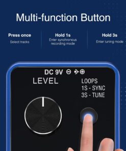 LEKATO Looper Pedal, Guitar Looper Pedal with SYNC & Tuner Function,Loop Pedal with LED Screen Looper Pedal for Electric Guitar Bass Unlimited Overdubs 3 Loops 18 Minutes Record Time(Blue) BLue 10 61NrS1uUkkL