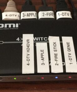 Zettaguard 4 Port 4 x 1 HDMI Switch with PIP (Picture in Picture)and IR Wireless Remote Control, HDMI Switcher Hub Port Switches for PS4 Xbox Apple TV Fire Stick Blu-Ray Player (ZW410) 4 In 1 Out 38 61NrThwNlSL