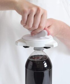 KUHN RIKON Strain-Free Gripper Opener for Jars and Bottles, 10 x 5 x 2.25 inches, White 18 61Nt6H2J2wL