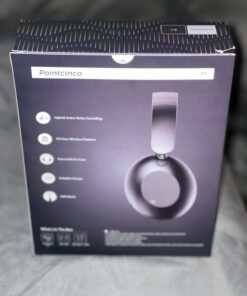 Pointcinco Active Noise Canceling Headphones, Over Ear Headphones with Mic, 60 Hours Play Time On Ear Bluetooth Headphones with Deep Bass, Foldable Headphones with HiFi Audio for Music P1 91 61NtGMf68YL