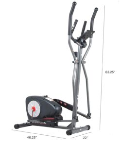 New Elliptical Machine Trainer Magnetic Smooth Quiet Driven with LCD Media Holder Monitor and Pulse Rate Grips BR2117 10 61NwIs1j5gL