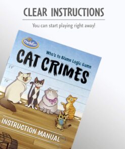 ThinkFun Cat Crimes Brain Game and Brainteaser, for Boys and Girls,1 player, Age 8 and Up - A Smart Game with a Fun Theme and Hilarious Artwork 38 61NwzYSu9WL