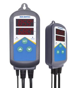 Inkbird Digital Temperature Probe Controller Thermostat Timer AC 110V 1200W Only Heating Plug Time Switch Reptile Breeding Heater Planting Greenhouse No Cooling Control ITC-306T+Standard Probe 11 61NxnNp1IxL