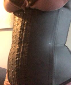 Ann Chery 2027 Corset Waist Trainer for Women’s Weight Loss - Colombian Waist Cincher With Straps - 3 Hook Vest Body Shaper Medium Black 25 61NyparSkxL
