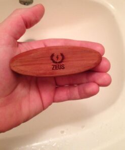 ZEUS Boar Bristle Beard & Mustache Brush for Men, 3.5" Firm-Bristle Small Travel Beard Brush - Made in Germany FIRM BRISTLES 32 61NzaXrYF4L