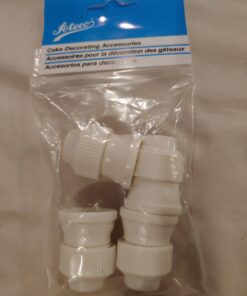 Ateco Standard Plastic Couplers, for Use Cake Decorating Tubes and Bags, Set of 4, 4 Count, White Standard Couplers - 4 pieces 12 61O0ZXu bbL
