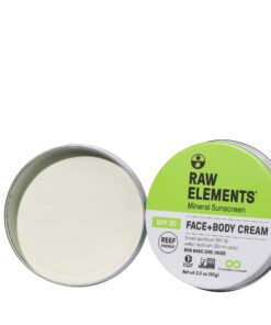 Alternative view of Raw Elements Face and Body All-Natural Mineral Sunscreen | Non-Nano Zinc Oxide, 95% Organic, Water Resistant, Reef Safe, Cruelty Free, SPF 30+, All Ages Safe, Moisturizing, Reusable Tin, 3oz (1-Pack)