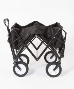 Mac Sports Collapsible Folding Outdoor Utility Wagon with Side Table - Black 13 61O4CbLMVkL