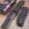 U.S. MARINES Knife Licensed USMC MARINES Assisted Military Knives BLACK Tactical Tanto Knife 36 61O5WdoxZ8L