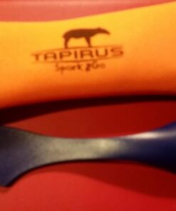 Tapirus 4 Blue Spork to Go Set - Durable and BPA Free Sporks - Spoon, Fork and Knife Combo Utensils Flatware - Mess Kit for Camping, Hunting and Outdoor Activities - Comes in a Carrying Case (Blue) 30 61O6xLy4cL