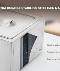 SYBO Commercial Grade Stainless Steel Bain Marie Buffet Food Warmer Steam Table for Catering and Restaurants (2 Sections) 2 Sections 16 61O7LEWHLPL