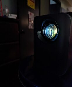 KODAK FLIK HD9 Smart Projector | Mini Black Portable Indoor & Outdoor Movie with Android TV Streaming Apps, Wi-Fi and Bluetooth, Built-In Speakers & Voice Remote | FHD 1080p for Screens Up to 120” 50 61O7x1yzUwL 2