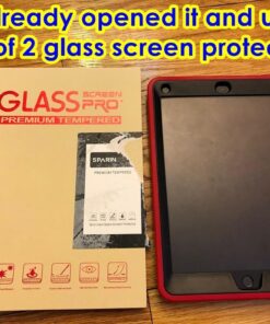 SPARIN 2 Pack Screen Protector Compatible with iPad 6th 5th Generation/iPad Air 2/ iPad Pro 9.7, Tempered Glass Screen Protector 63 61O8zVJrkbL
