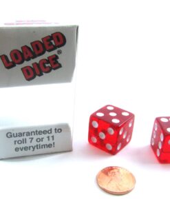Koplow Games 1 X Transparent Loaded Dice (2)