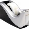 Scotch Desktop Tape Dispenser, Silvertech Two-Tone (C60-ST) 1 Count (Pack of 1) 16 61O9xgAnrRL