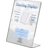 Dazzling Displays Clear 4x6 Slanted Sign Holders (100) 100 26 61OAcYPJIUL
