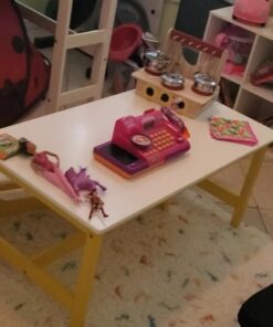 Amazon Basics Indoor Kids Table and Bench Set, Natural 40 61OBD3PZMKL