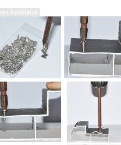 SpiritLED 100 Lots Strip Light Mounting Bracket,One Side Fixing,Screws Included (Ideal for Waterproof Strip Width 8mm(5/16")) Ideal for Waterproof Strip Width 8mm(5/16") 5 61OBPLUDUML