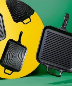 Lodge BOLD 12 Inch Seasoned Cast Iron Grill Pan; Design-Forward Cookware 12" 23 61OCWzvgF2L