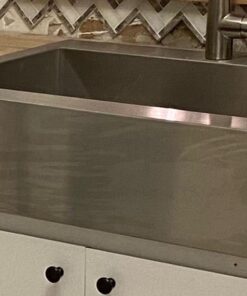 KOHLER Vault 30" Single Bowl 18-Gauge Stainless Steel Farmhouse Apron Front Kitchen Sink with Single Faucet Hole Top Mount Installation K-3935-1-NA 36 61OCtXKiB0L