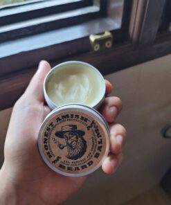 Honest Amish Beard Balm Leave-in Conditioner - Made with only Natural and Organic Ingredients - 2 Ounce Tin 34 61OCuLi7DxL