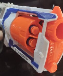 Nerf Disruptor Elite Blaster - 6-Dart Rotating Drum, Slam Fire, Includes 6 Official Nerf Elite Darts - for Kids, Teens, Adults, (Amazon Exclusive) Classic 34 61OCz93tFL