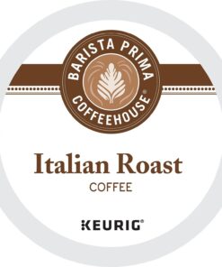 Barista Prima Italian Roast Coffee, Keurig K-Cup Pods, Dark Roast, 96/Carton (66149) 24 Count (Pack of 4) 11 61ODrLEHlL