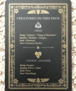 Mythical Creatures - Black Silver & Gold Edition Playing Cards by Gent Supply 39 61OEUMMtL8L 1