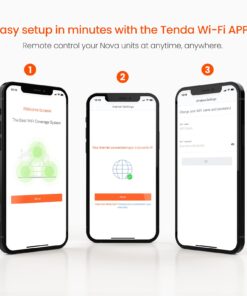 Tenda Nova Mesh WiFi System MW5 - Covers up to 3500 sq.ft - AC1200 Whole Home WiFi Mesh System - Dual-Band Mesh Network for Home Internet - Gigabit Mesh Router for 60 Devices - Plug-in Design - 3-Pack Plug-in Design + AC1200| MW5-3 Pack 21 61OF5fXTOXS