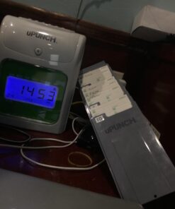 uPunch Time Clock Bundle with 100 Cards, 2 Ribbons, 2 Time Cards Racks, & 6 Keys (HN3500) HN3500 Bundle 11 61OFdmgJuL