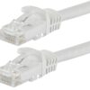 Monoprice Cat6 Ethernet Patch Cable - Snagless RJ45, 24AWG Stranded Pure Bare Copper Wire, 550Mhz, UTP, 7 Feet, White - Flexboot Series 20 61OGxJRupmL
