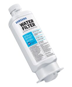 SAMSUNG Genuine Filter for Refrigerator Water and Ice, Carbon Block Filtration, Reduces 99% of Harmful Contaminants for Clean, Clear Drinking Water, 6-Month Life, HAF-QIN/EXP, 1 Pack Filters 29 61OHvwVRkcL