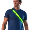 ILLUMISEEN LED Reflective Belt Sash | High Visibility LED Lights with 2 Lighting Modes | Adjustable Quick Release Buckle | USB Rechargeable, No Batteries Needed | Weatherproof Professional Safety Gear Green 2 61OIdBauotL