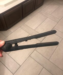 Herstyler Superstyler Onyx Ceramic Flat Iron, Ceramic Hair Straightener With Adjustable Temperature, Travel-friendly Dual Voltage Flat Iron Black 35 61OIzX PzYL