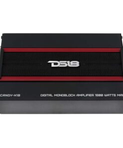 DS18 CANDY-X1B Amplifier in Black - Class D, Monoblock, 1800 Watts Max, Digital, 1/2/4 Ohm, with Remote Subwoofer Level Controller - Compact Amplifier for Speakers in Car Audio System 1 Channel 10 61OJ1jgG71L