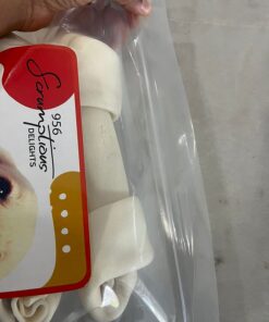 Grand Valley Pet Products 8-9" Natural Flavor Dog Rawhide Chewsomes Knotted Bones (5 Pack) - Rawhide Bones for Large Dogs - 100% USA-Sourced Rawhide - Single Ingredient - Dental Dog Chew Rawhides Natural - 5 Pieces 29 61OKItRo8HL