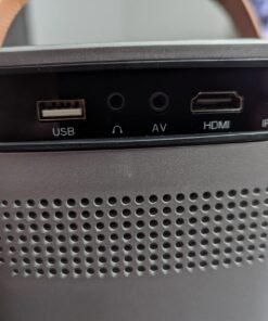 5G WiFi Bluetooth Projector, TOPTRO TR23 Outdoor Projector 1080P Supported 15000 Lumen, Mini Projector with 360 Degree Surround Sound, Dust-Proof, Projector Compatible with TV Stick, iOS, Android, PS5 Grey 50 61OKLkjTawL