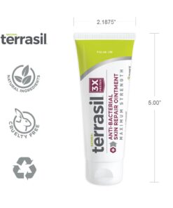 Terrasil Skin Repair Cream MAX, Natural Ingredients, Zinc Oxide Ointment for Folliculitis and Boil Symptoms, All Purpose First Aid Supplies, Anti Itch Cream, 50g 11 61OKR0JEeKL
