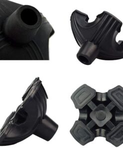 Beyoung Standing Quad Support Cane Tip Mobility Quadpod Stable Cane Support Walking Stick Base Tip Stabilizing Device Self Standing Quadruple Cane Tip (Quad Tip) 16 61OLEcpNAOL