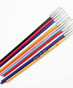 Alternative view of Crazy Genie 12 Pcs Colorful Nail Art Design Detailing Drawing Paint Painting Brushes Dotting Pen Set