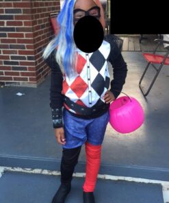 Rubie's DC Superhero Girl's Harley Quinn Costume, Large 19 61ONq9x6I5L