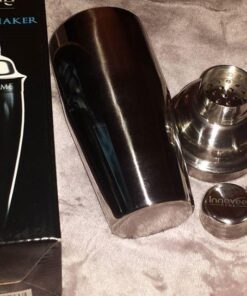 Nuvantee Cocktail Shaker Set,24 oz Martini & Drink Mixer w/ Built in Strainer, Measuring Jigger, Home Bartending Kit, Stainless Steel Martini Shaker 43 61OOUOi vDL