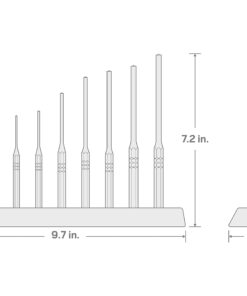 TEKTON Punch Set with Walnut Block (18-Piece) | 66564 Gunsmith Punch Set 36 61OP99Jh9gL
