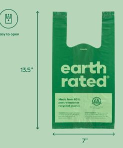 Earth Rated Dog Poop Bags with Handles, New Look, Easy Tie and Guaranteed Leakproof, Lavender Scented, 120 Handle Bags 120 Count (Pack of 1) Lavender-Scented 34 61OPBEOkcSL