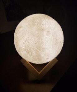 Ehobroc Moon Lamp 5.9 inch Moon Light Ball 3D Moon Lamp 3 Colors Moon Night Light, Touch&Remote Control LED Glowing Moon Globe Light, Christmas Gift for Kids Lover Children Parents Birthday Gifts 34 61OQOgLuTnL