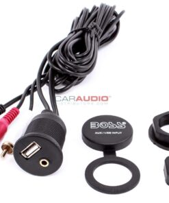 Boss Audio MUSB35 Universal USB/3.5mm Auxiliary Interface Mount USB / RCA 6-Feet Extension Cable, Pack of 2 8 61OQSMsdPmL