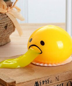 Cute Yellow Round Sucking & Vomiting Lazy Egg Yolk Vent Stress Tricky Game Relief Toys by Juicart 14 61OQfzZPrwL