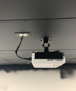 VIVO Universal Adjustable Ceiling Projector Mount for Regular and Mini Projectors, Projection Mount with Extending Arms, Black, MOUNT-VP01B 37 61ORnLilcnL