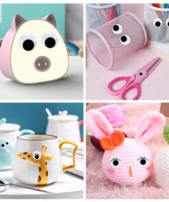 1210pcs Googly Wiggle Eyes Self Adhesive, for Craft Sticker Multi Sizes 4mm to 25mm for DIY by ZZYI 1210pcs 17 61ORpMEAQ5L